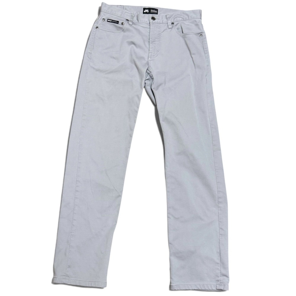 Nike SB Stretch 5-Pocket Skateboarding Pants Grey Size 30 Regular Straight